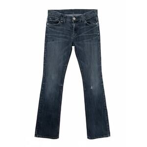 ​VINTAGE Armani Exchange AX Distressed Bootcut Jeans - Made in USA - Y2K Indie 4